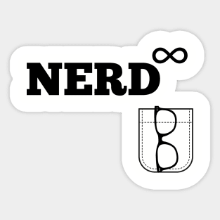 Nerd to the Infinite Power Nerdy Sticker